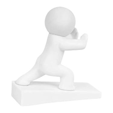 Imagem de WeiLaiKeQi Batente de porta fofo, protege seus pisos, suporte decorativo para portas de cunha para quarto, Style a