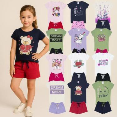 Imagem de Kit com 10 Peças de Roupas Conjunto Verão Menina Calor Infantil Sortid