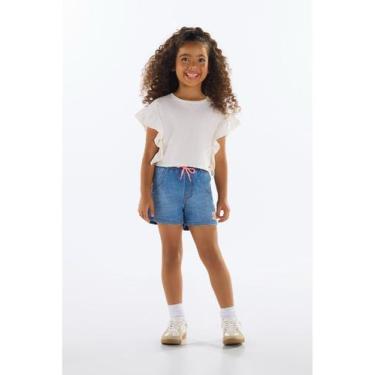 Imagem de Blusa com Babados para Menina Quimby, Bege, 6