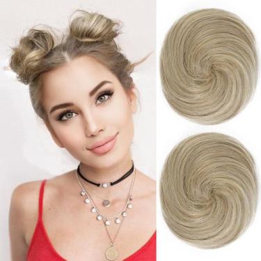 Imagem de Extensões de coque de cabelo REECHO Mini Claw Clip Messy Cat Ears x2