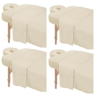 Imagem de Conjunto de lençóis de mesa de massagem FUNLIYING Premium Microfiber 4