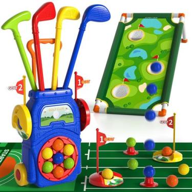 Imagem de Conjunto de golfe infantil WATUDOU Kids Clubs 7 Balls Mat Board