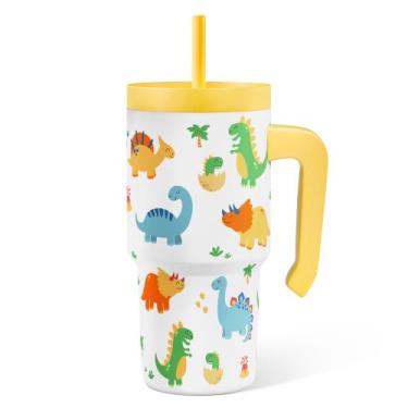 Imagem de Vaso para Beber SANDJEST Dinosaurio 590 ml Aislado con Asa
