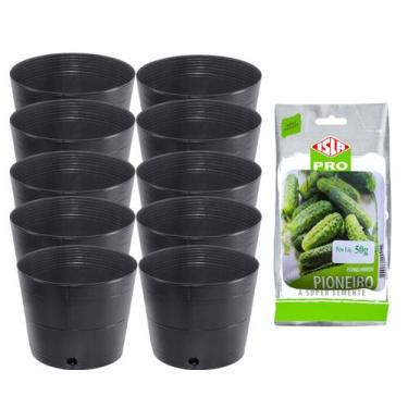 Imagem de 50G Sementes Isla Pepino Verde (Pioneiro) + 10 Embalagens 2,8l - Nutri