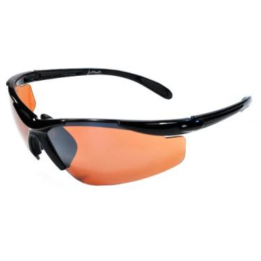 Imagem de JiMarti Óculos de sol polarizados JMP01 para golfe, pesca, ciclismo - inquebrável - armação TR90, Preto e bronze, Unisex