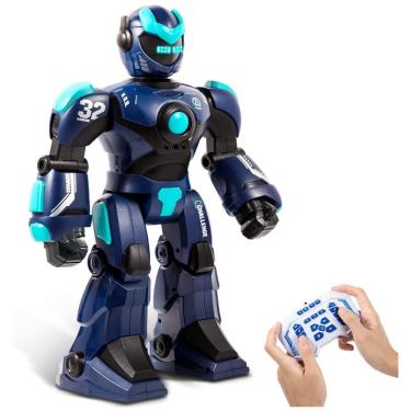 Imagem de Robô Interativo com Controle Remoto e Sensor Inteligente para Crianças Acima de 3 Anos, HPROMOT, Azul