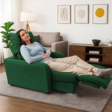 Imagem de Poltrona Retratil e Reclinavel Azera - Bl DECOR, Verde