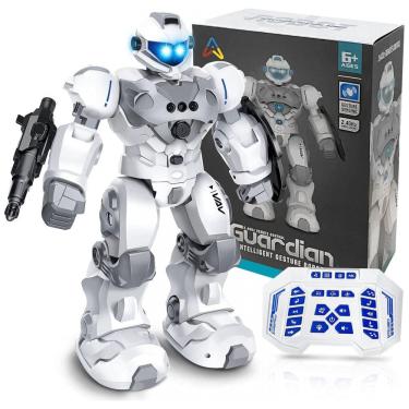 Imagem de Brinquedo VAV para Meninos e Meninas de 6 a 10 Anos, Robô de Controle Remoto Recarregável, Robô RC Programável Inteligente com Sensor de