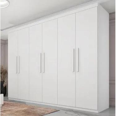 Imagem de Guarda Roupa Casal 6 Portas Lagos Tcil Móveis Neve - MOVEIS TCIL