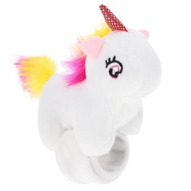 Imagem de Abaodam Pulseira de pelúcia de unicórnio de pelúcia para aniversário, Natal, chá de bebê, lembrancinhas de festa