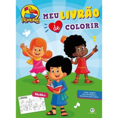 Imagem de 3 Palavrinhas - Meu livrão de colorir