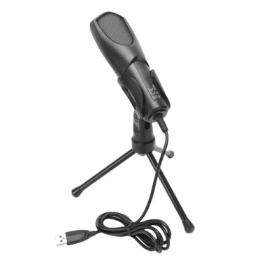 Imagem de Yctze Microfone USB para Jogos para PC, Microfone Condensador RGB para Computador Laptop Com Suporte de tripé, Microfone de Podcast de Mesa Plug and Play, para Jogos, Gravação,
