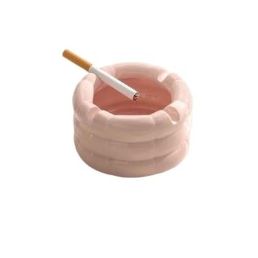 Imagem de Cinzeiro de cerâmica cinzeiro de mesa cinzeiro decorações cinzeiros para casa quintal escritório ao ar livre decoração de casa e armazenamento de acessórios cinzeiro (rosa)