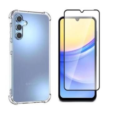 Imagem de Capa Capinha Case Anti Impacto e Pelicula vidro 3D Samsung Galaxy A17 