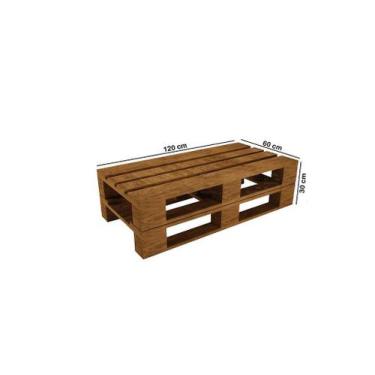 Imagem de Banco Sem Encosto de Pallet de Madeira Euro EPAL 120x60x30 cm - PALLET