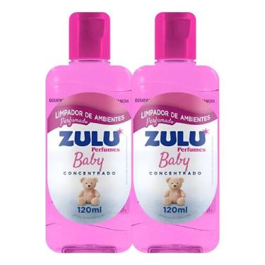 Imagem de Kit 2 Limpador Perfumado de Ambientes Concentrado Baby Zulu 120ml Coal