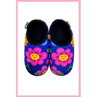 Imagem de Sapatilha Infantil Neoprene Antiderrapante - Flores