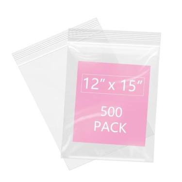 Imagem de Sacos Poly Zip iMailer 500 unidades de 30 x 38 cm para roupas e alimen