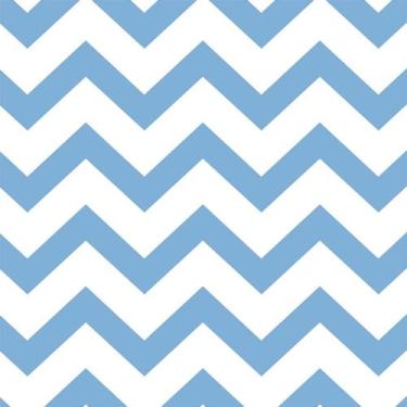 Imagem de Tecido Tricoline Chevron Azul - Peripan - 50 cm x 150 cm