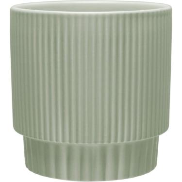Imagem de Cachepô Vaso Planta Decorativo Home&co Cerâmica 12x12 Verde