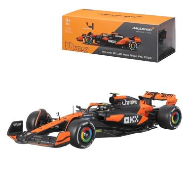 Imagem de Miniatura BBurago F1 24 McLaren MCL38 Norris 4 C/Piloto 1:24