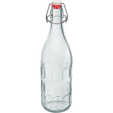 Imagem de Garrafa Home&co Transparente Hermética água Vidro 1l 32x8x8