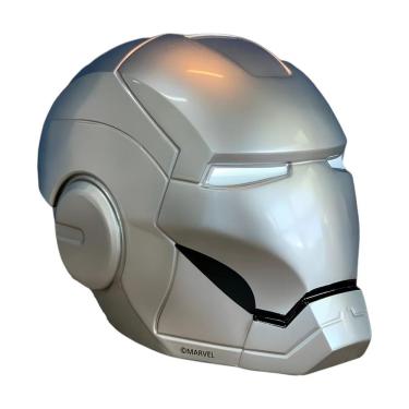 Imagem de Luminária De Mesa Capacete Homem De Ferro Laqueado Cromo