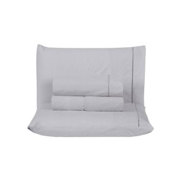 Imagem de Jogo De Cama Premier King 04 Peças Hipercal 500 Fios 100% Poliéster - Cinza