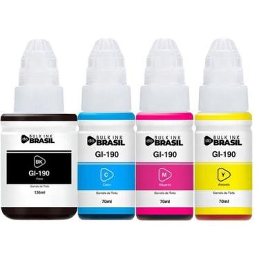 Imagem de KIt 4 Tintas Para G3110, G3111, G4100 G2100 G2110 Gi-190 - Bulk Ink Do