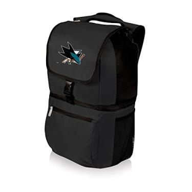 Imagem de PICNIC TIME Mochila NHL San Jose Sharks Zuma Cooler, Mochila Cooler Macio, Lancheira (Preta)