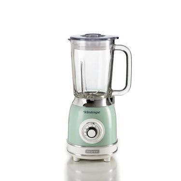 Imagem de Liquidificador Ariete Vintage Verde 1000W Copo de Vidro 1,5L 110V - Linha Retrô 583