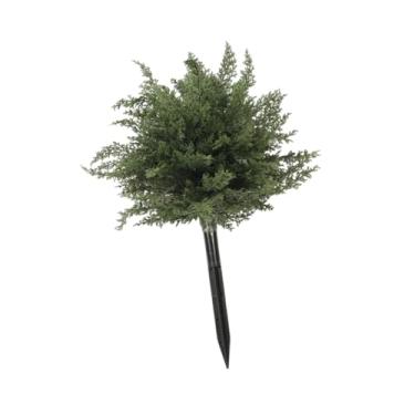 Imagem de Generic Decoração de árvore artificial de Natal com estacas de chão, micropaisagem, vegetação decorativa, planta externa para externa