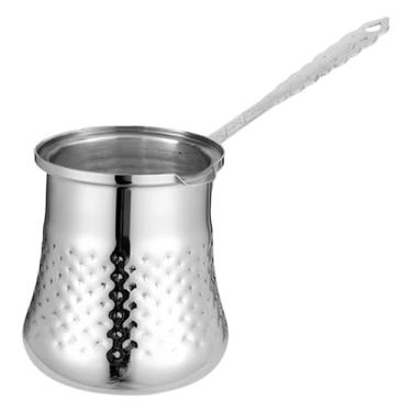 Imagem de Bothyi Cafeteira multifuncional portátil prateada, fácil de limpar, para fogões de indução, ideal para derreter chocolate, S