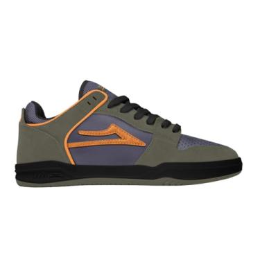Imagem de Lakai Tênis de skate masculino Telford Low, Ivy Graystone Laranja, 40