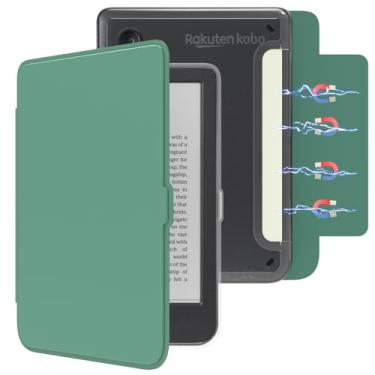 Imagem de E NET-CASE Capa magnética destacável para leitor digital Kobo Clara Color (2024)/Clara BW (2024)/2E (2022) de 15,2 cm, luz traseira ultratransparente, à prova de arranhões, fácil de retirar e anexar