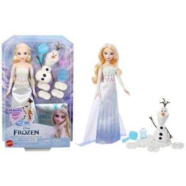 Imagem de Disney Frozen Boneca Aventuras Elsa e Olaf para crianças a partir de 3 anos