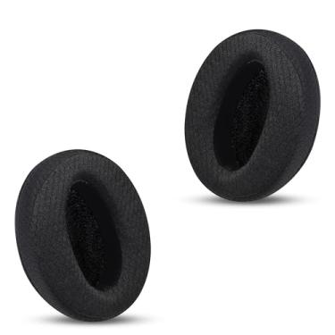 Imagem de Almofadas de substituição para fones de ouvido SENNHEISER HD4.30/HD350BT/HD400S/HD420S/HD458BT/HD300/HD4.50BTNC/HD4.40BT | Almofadas de ouvido de tecido premium com espuma viscoelástica - pretas