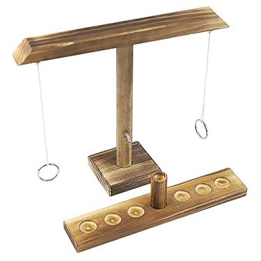 Imagem de Anel de Madeira Jogo Gancho Jogos de Tabuleiro Jogo Portátil Para Crianças Adulto Festa Viagem Em Casa