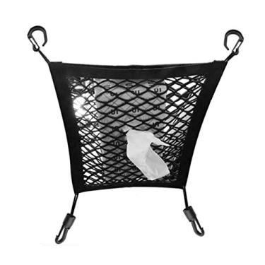 Imagem de Kiboule Organizador de malha de carro para assento traseiro saco de rede Barreira de banco traseiro para crianças crianças bolsa de tecido para cães de estimação suporte para bolsa de armazenamento de ca