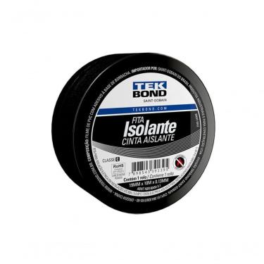 Imagem de Fita Isolante Tekbond Uso Geral 19mmx10mm