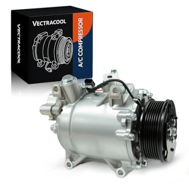 Imagem de VectraCool Compressor de ar condicionado automotivo e embreagem A/C IG580 (serve para Honda CR-V 2.4L 2007-2014; Serve para Acura RDX 2.3L 2007-2012. Não serve para modelos Honda CR-V 2015)
