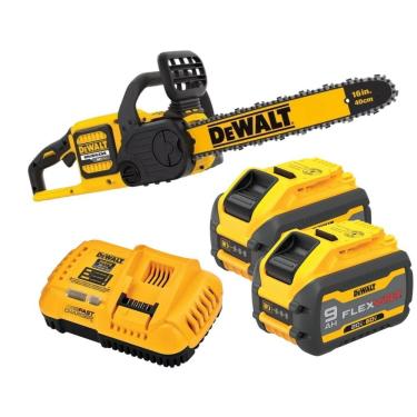 Imagem de Kit Motosserra 60v Dewalt Flexvolt 40cm + 02 Bateria 9ah E Carregador – Potente E Completo