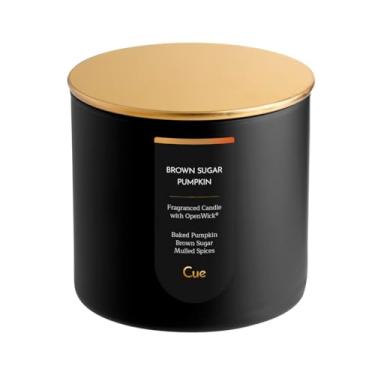 Imagem de CUE Vela perfumada | OpenWick Clean Burning | Mistura de cera de coco de soja | Queima limpa | Presente | Tempo de queima prolongado | Tempo de queima de 70 horas | 400 ml | Abóbora de açúcar mascavo