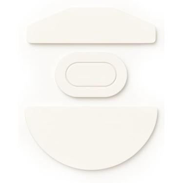 Imagem de GNAFETS Pés de mouse de substituição, patins compatíveis com Corsair Katar Pro – Deslizamento suave, durável, cor branca e preta, pacote com 2 (branco)
