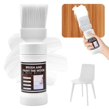 Imagem de Tinta de retoque de madeira branca, caneta de retoque de várias superfícies, acabamento para porta, armários, móveis, metal (180 g)