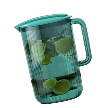 Imagem de Mingzhe Jarra de água Plástica Transparente de Grande Capacidade Jarra de Alta Temperatura para Chás, Sucos, Limonada (Verde)