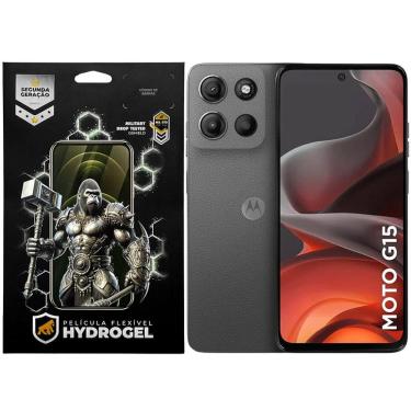 Imagem de Kit Película Frontal + Traseira para Motorola Moto G15 - Proteção Completa - Gshield