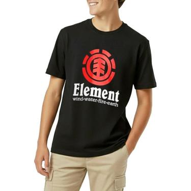 Imagem de Camiseta Juvenil Element Vertical Tn Preta-Masculino