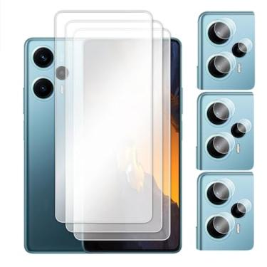 Imagem de Para POCO F5 5G, para POCO F5 Pro 5G, filme protetor de tela HD transparente de vidro temperado de 6,67 polegadas