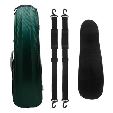 Imagem de Estojo De Violino De Fibra De Carbono Ultraleve Alça De Ombro Caixa De Violino Portátil Com Bloqueio De Senha Estojo para instrumento de violino(Green)